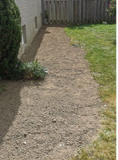 Side yard bed after full clear-out